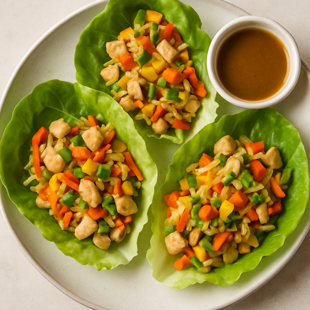 Light Thai Chicken Lettuce Wraps
