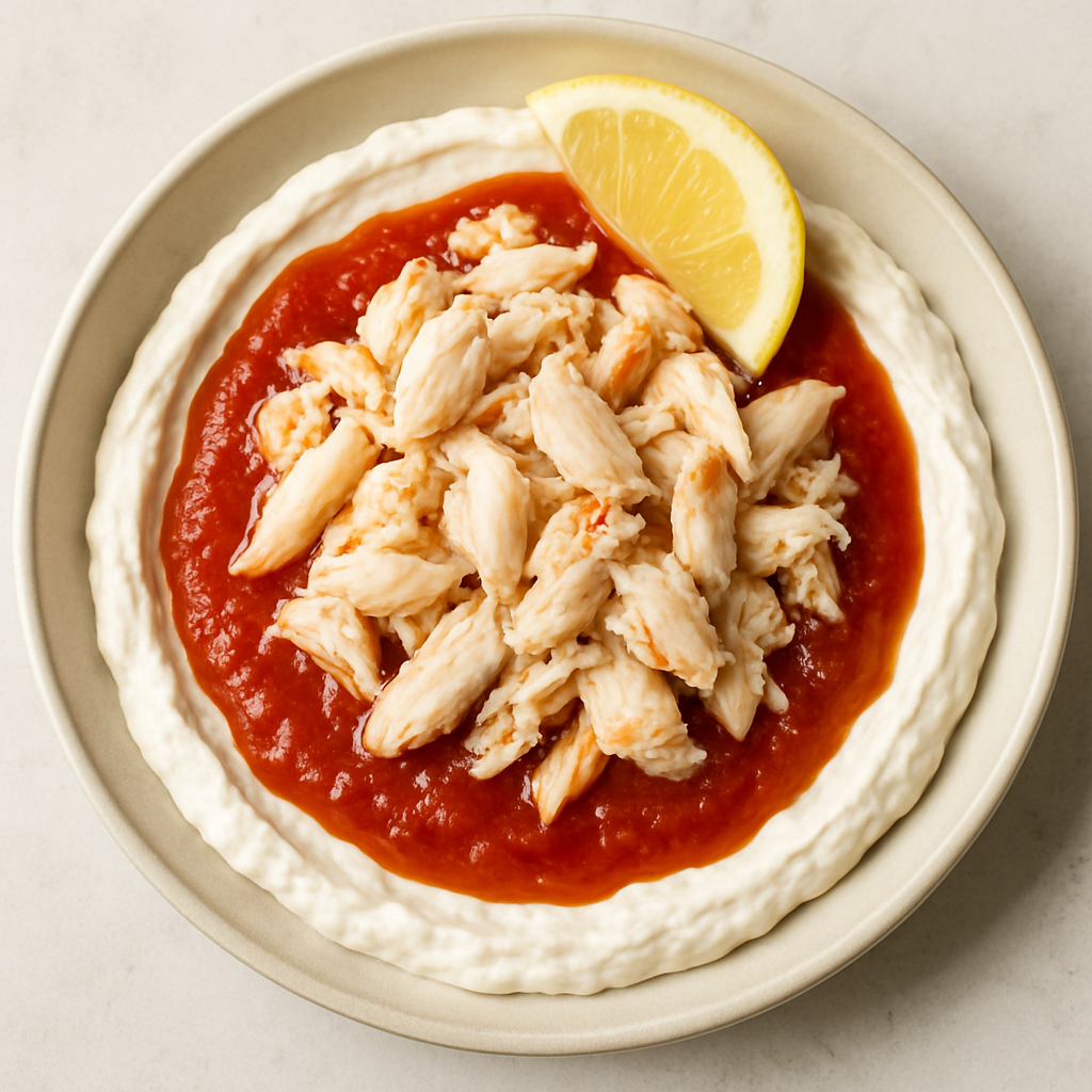 Crab Dip with Homemade Cocktail Sauce