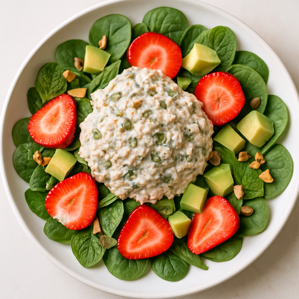Ensalada de Atún con Fresas y Aguacate