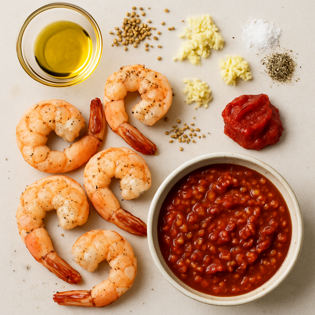 Shrimp with Spiced Cocktail Sauce