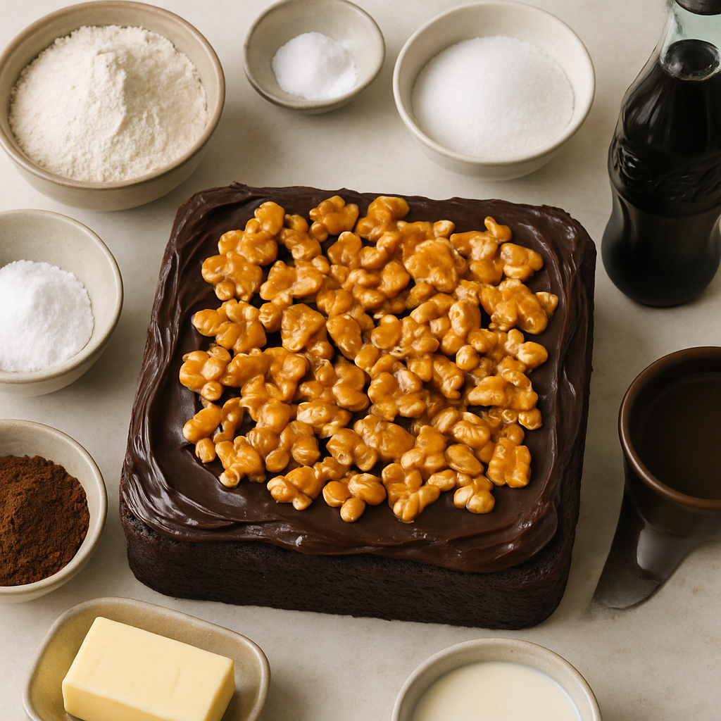 Pastel de Chocolate Coca Cola Doble Fudge con Cacahuete Brittany Salado