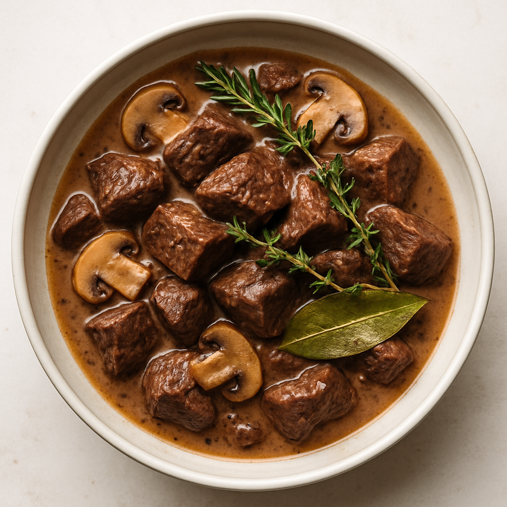 Estofado de Carne a la Stroganoff