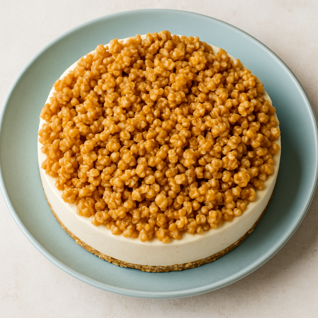 Pastel de Helado con Crujiente de Mantequilla de Cacahuete