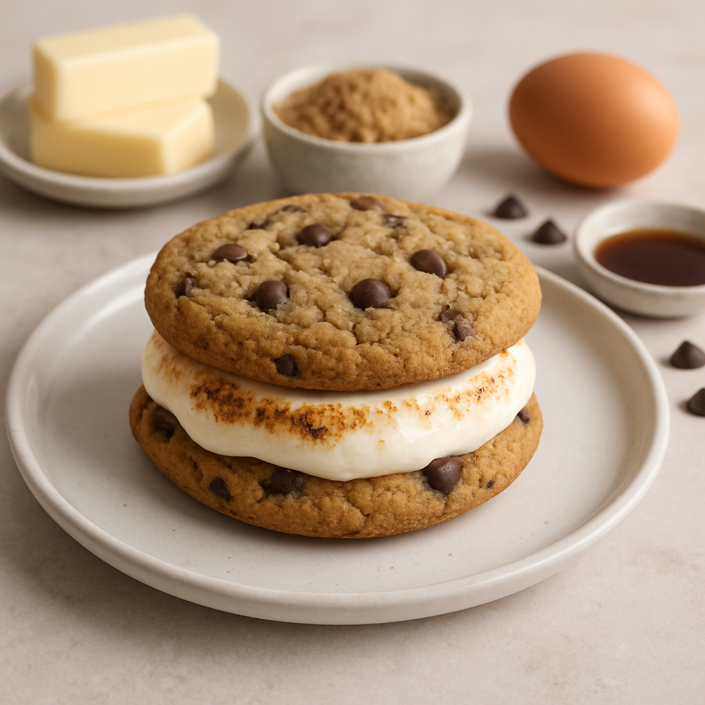 Sándwiches de Galletas de Chocolate y S'more