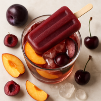 Cherry-Merlot Winesicles with Orchard Sangria