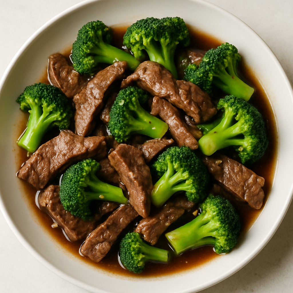 Salteado de Brócoli y Carne de Res