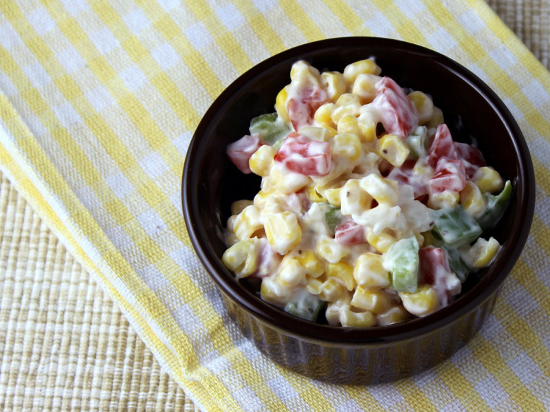 Corn Salad with Fat-Free Ranch Dressing