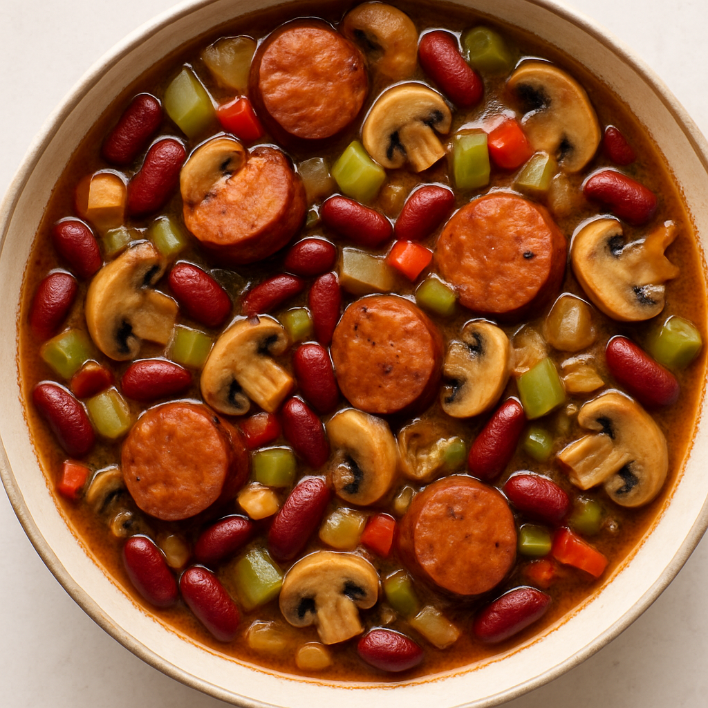 Crock Pot Cajun Sausage & Beans