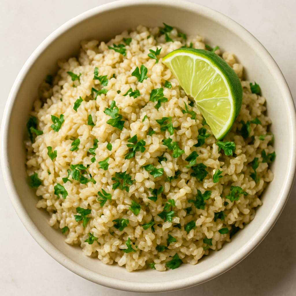 Easy Cilantro Lime Brown Rice