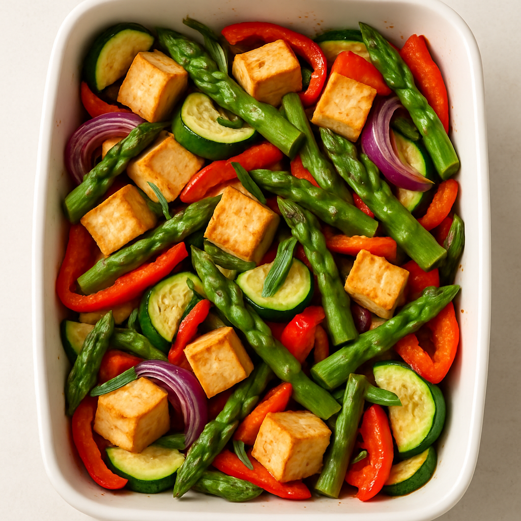Tofu and Vegetable Bake
