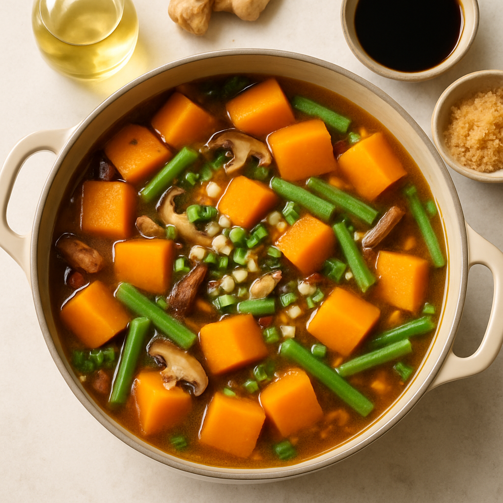 Olla Caliente de Verduras al Estilo Vietnamita