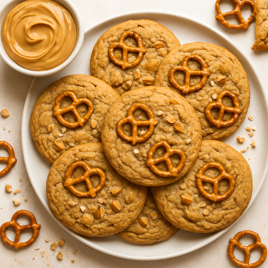 Peanut Butter Pretzel Cookies