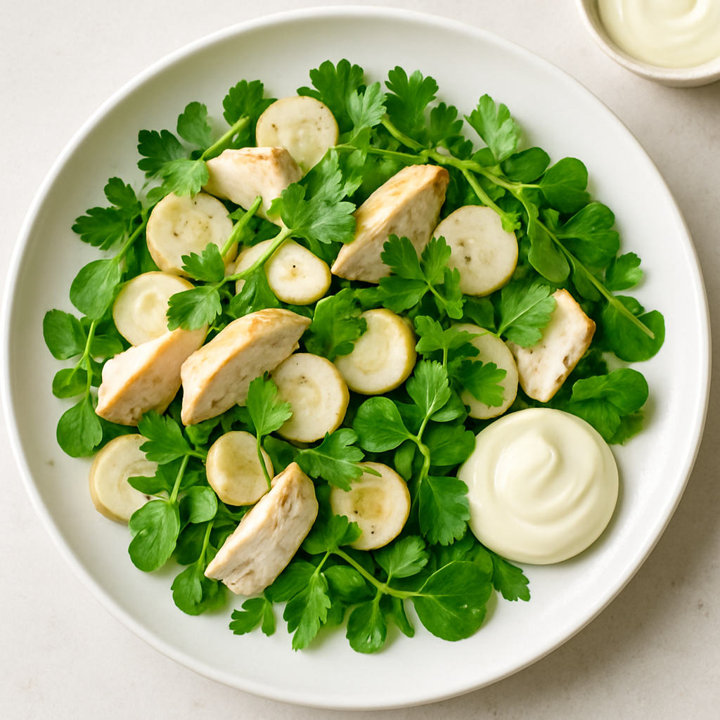 Chicken and Parsley Root Salad