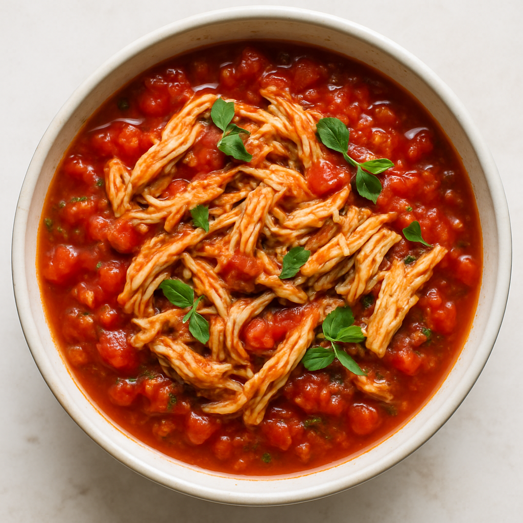 Slow Cooker Salsa Pulled Chicken