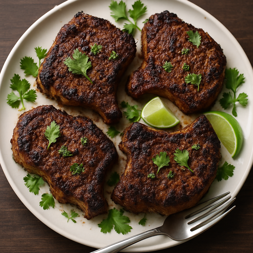 Grilled Jerk Pork Chops