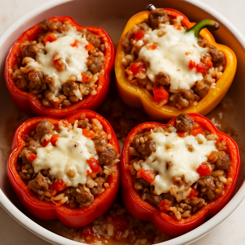 Hot & Dirty Stuffed Peppers