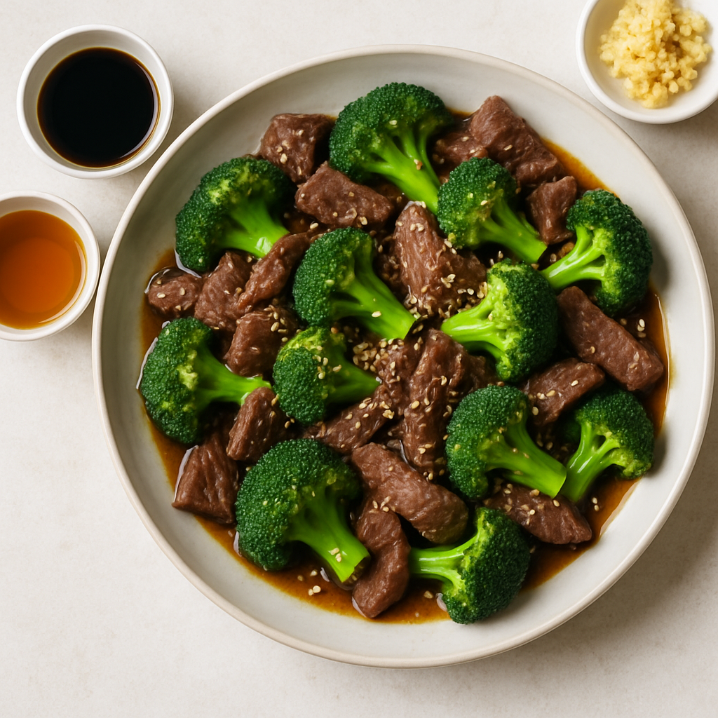 Salteado de Carne de Res y Brócoli