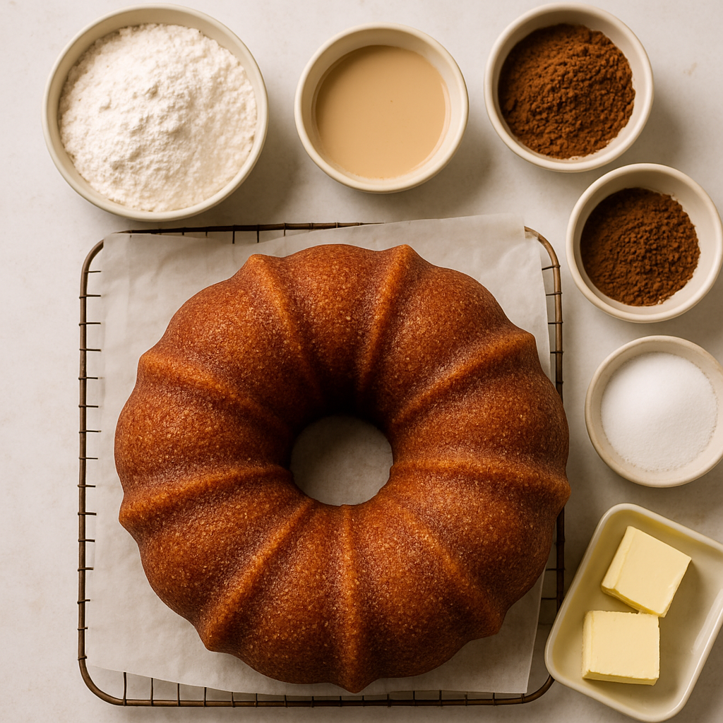 Pastel Bundt de Crema Irlandesa Bailey's