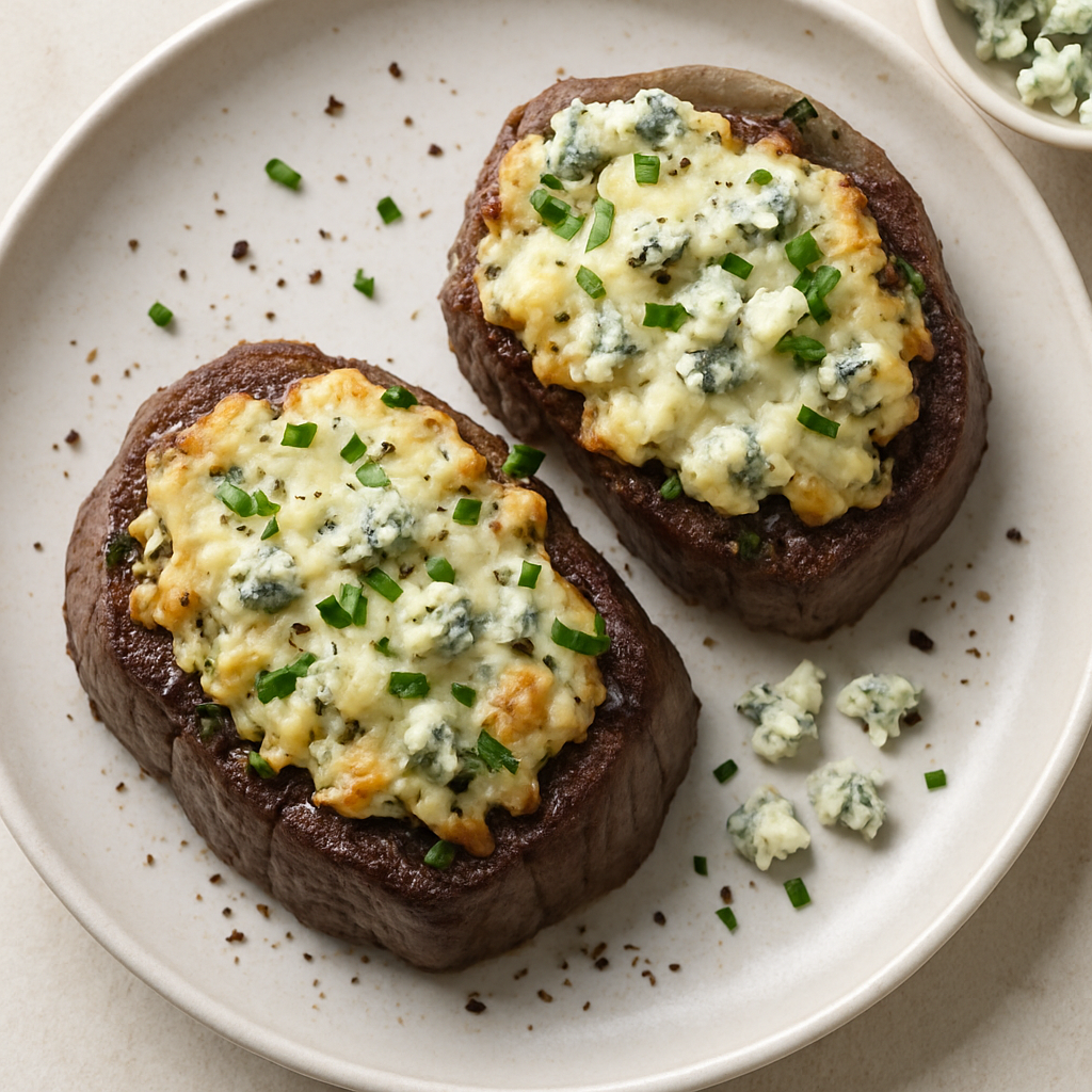 Cheese-Crusted Beef Tenderloin Steaks