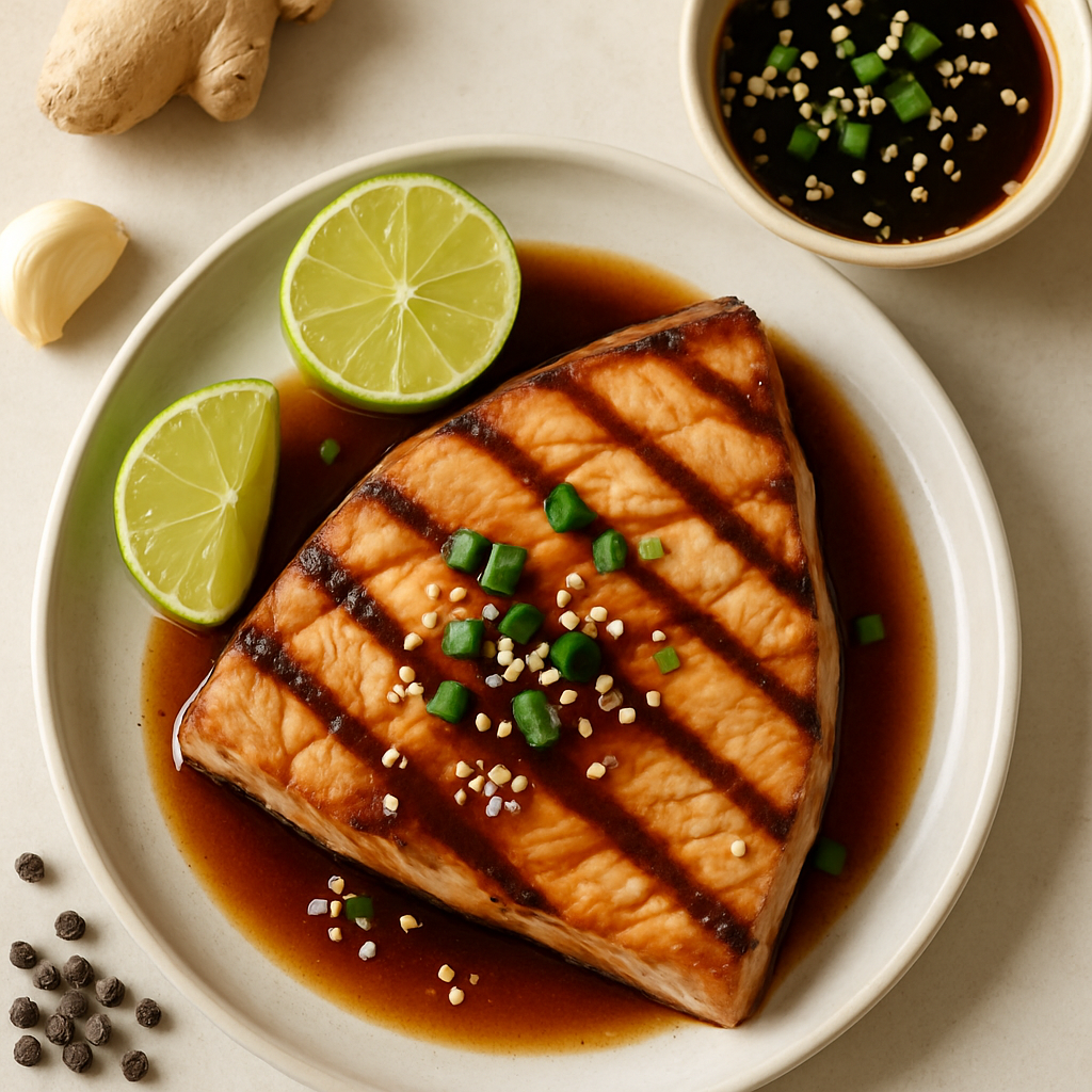 Soy-Ginger Marinated Grilled Swordfish