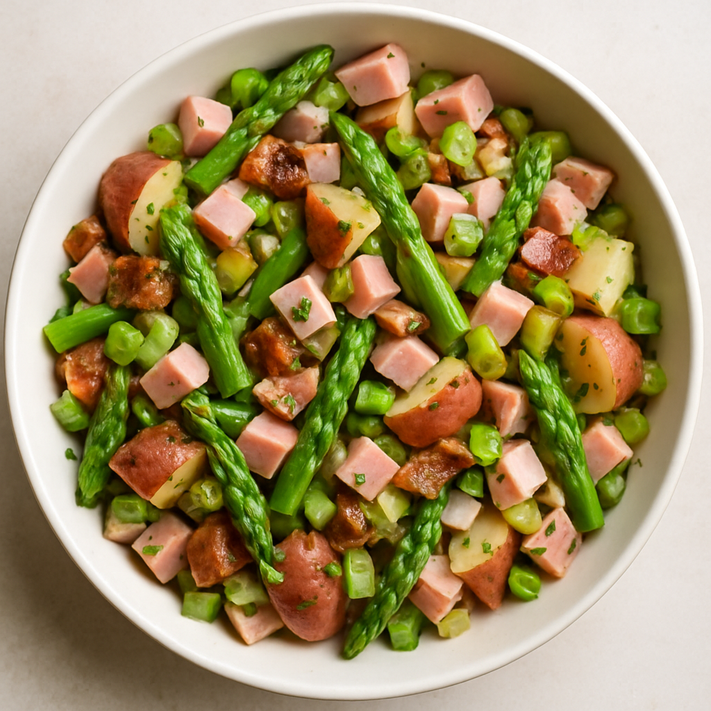 Ensalada Alemana de Papas y Jamón