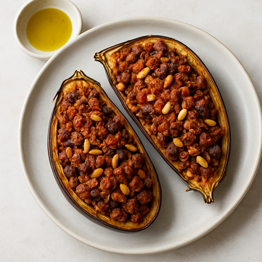 Lamb-Stuffed Aubergines