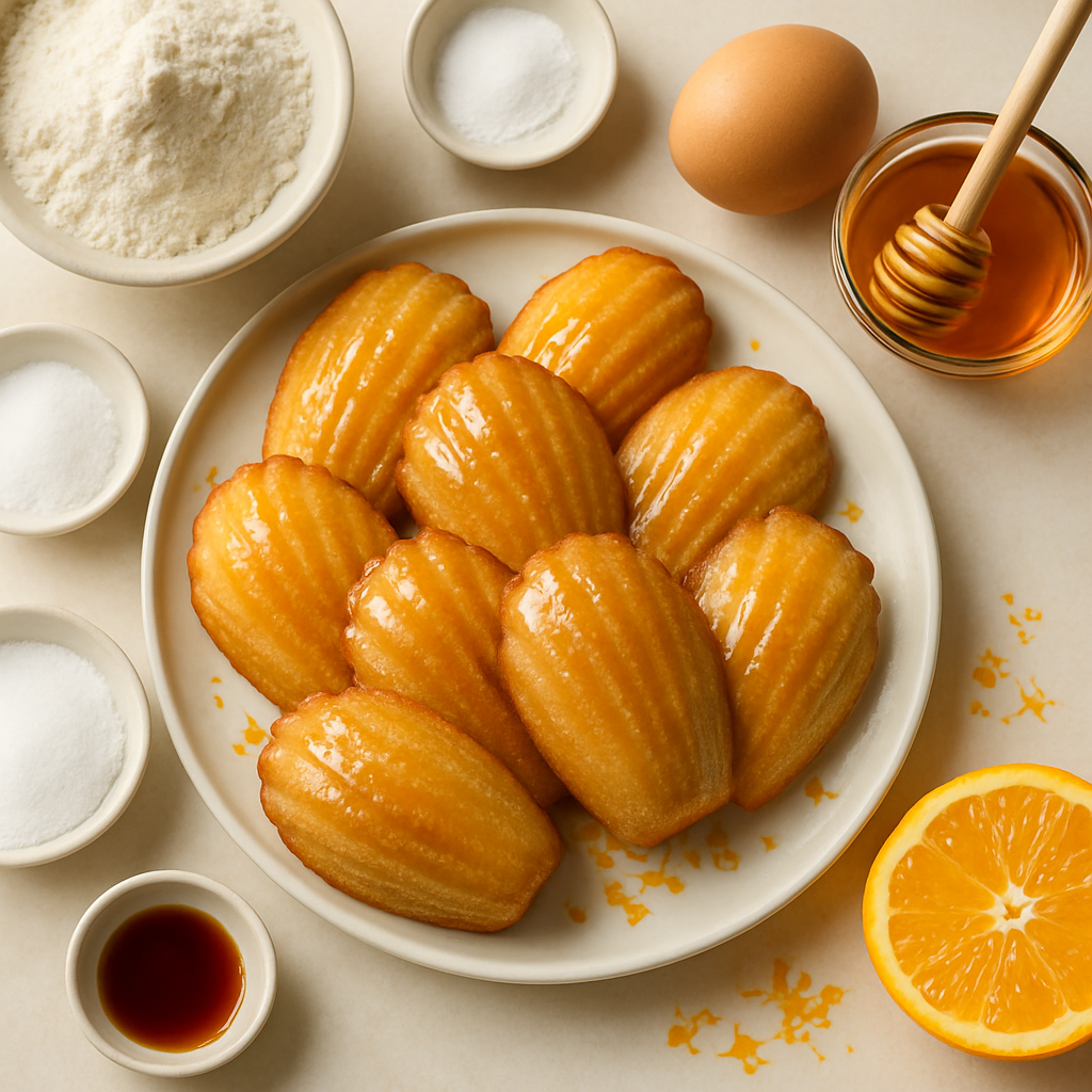 Orange-Blossom-Honey Madeleines