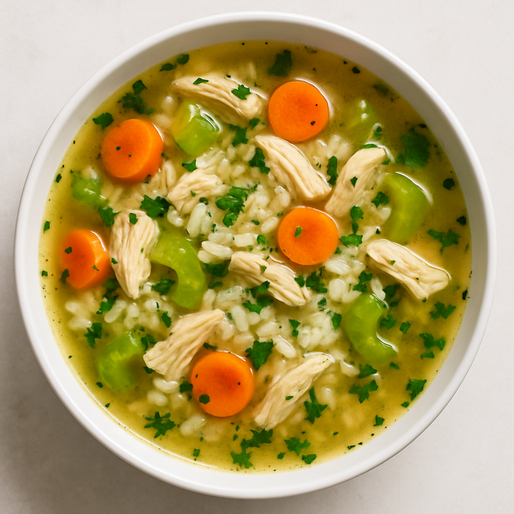 Sopa de Pollo con Arroz