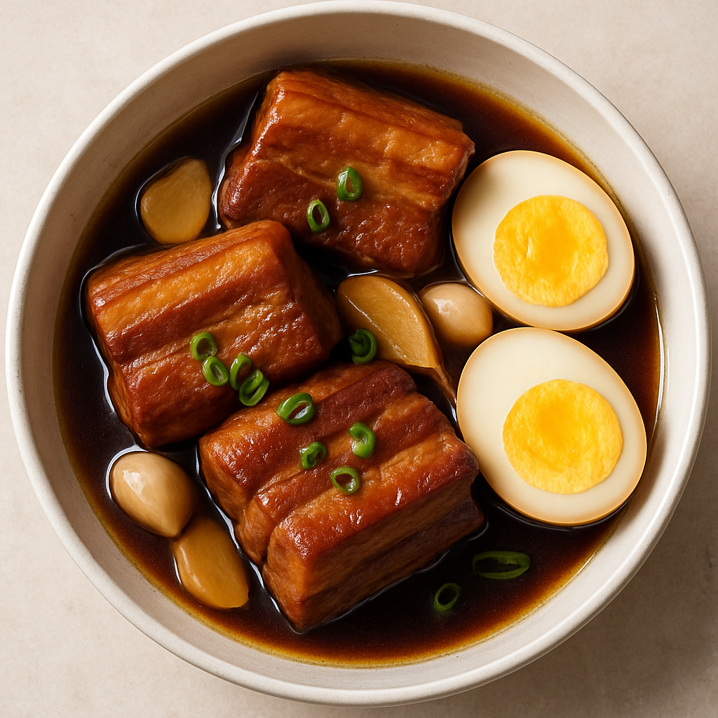 Panceta de Cerdo Braseada al Estilo Japonés (Kakuni)