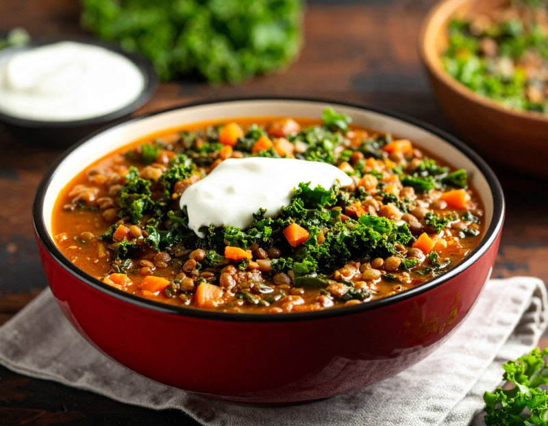 Estofado de Lentejas y Verduras en Olla de Cocción Lenta