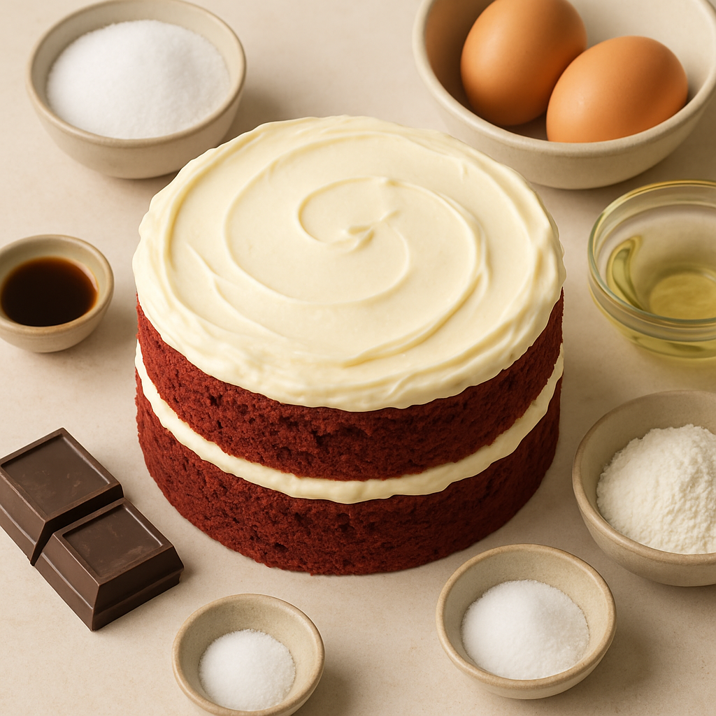 Waldorf Astoria Red Velvet Cake with Cream Cheese Frosting