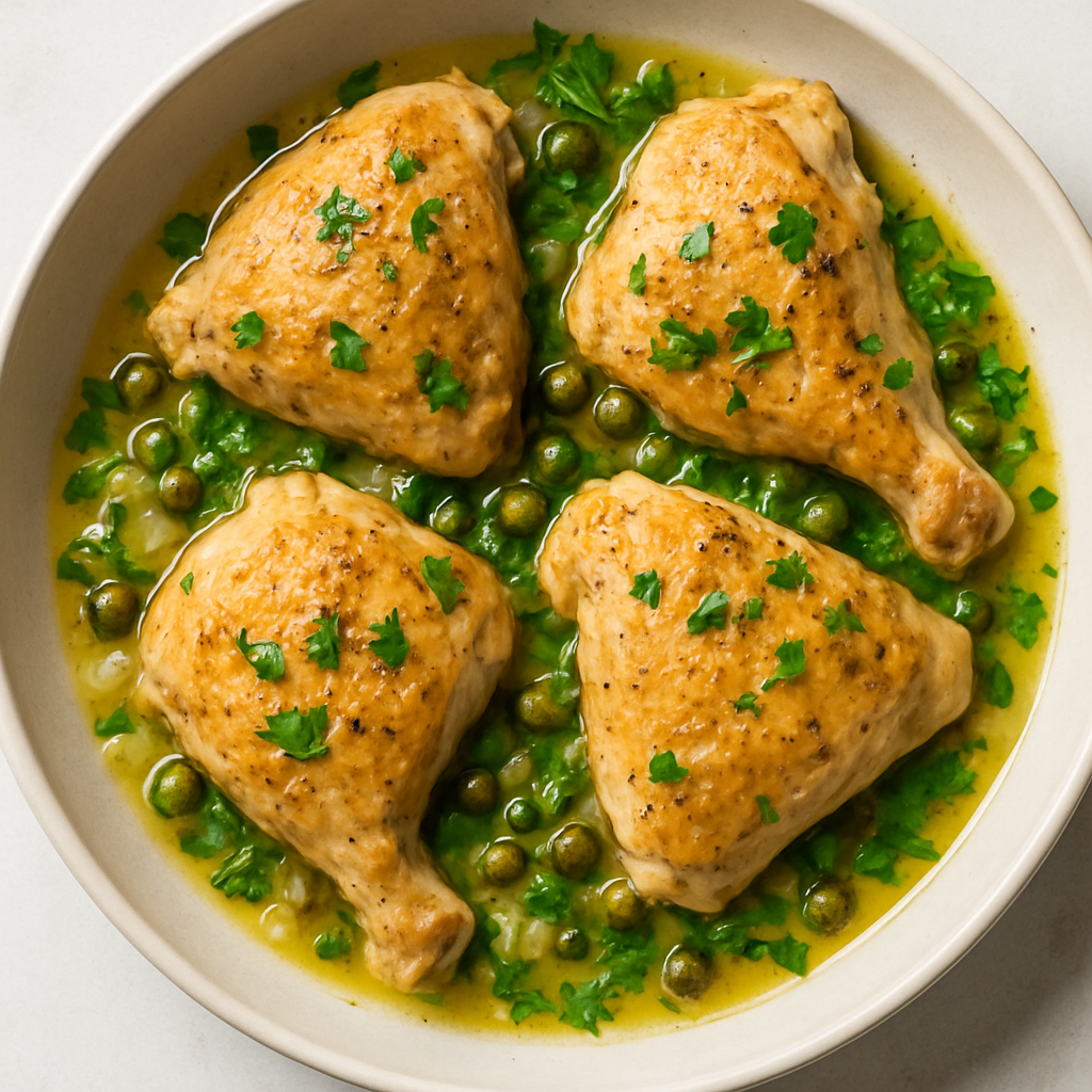 Braised Chicken with Capers and Parsley