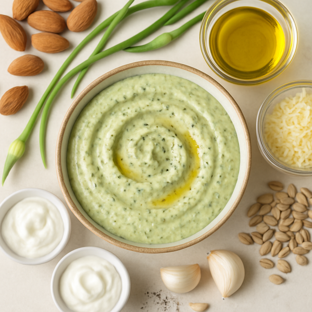 Creamy Garlic Scape Dip