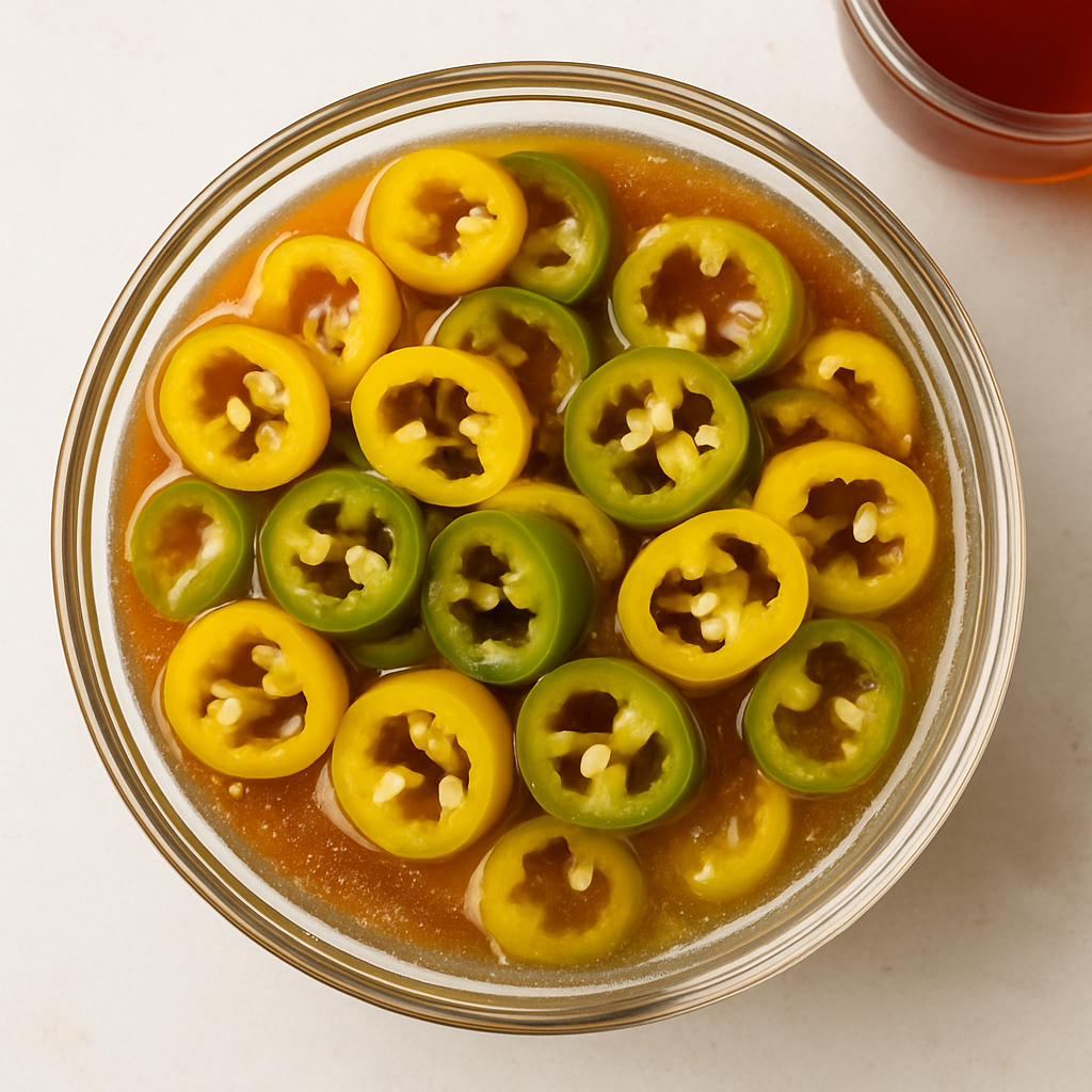 Pickled Hot Pepper Rings