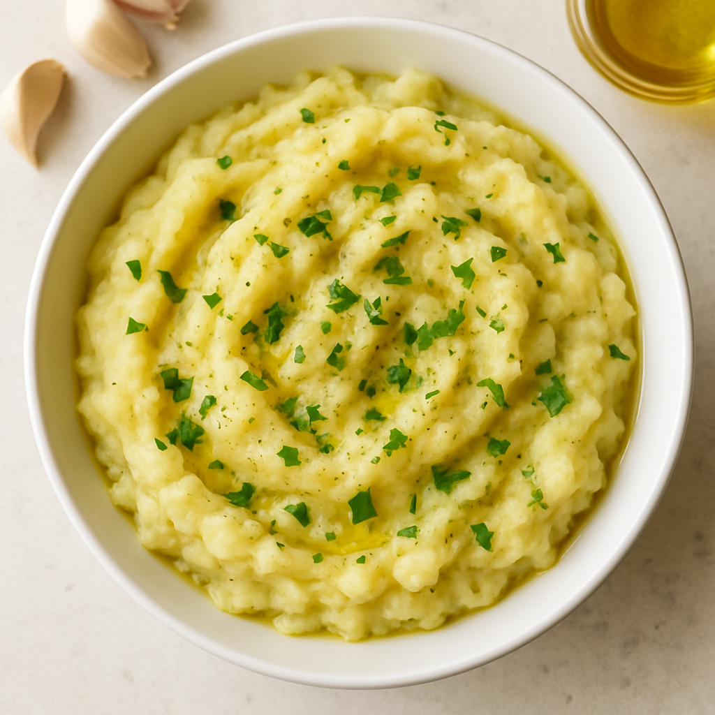 Garlic Mashed Potatoes (Dairy Free)