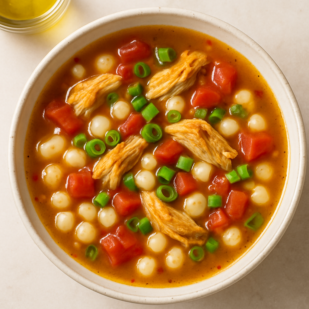 Sopa de Pollo y Maíz Pozole