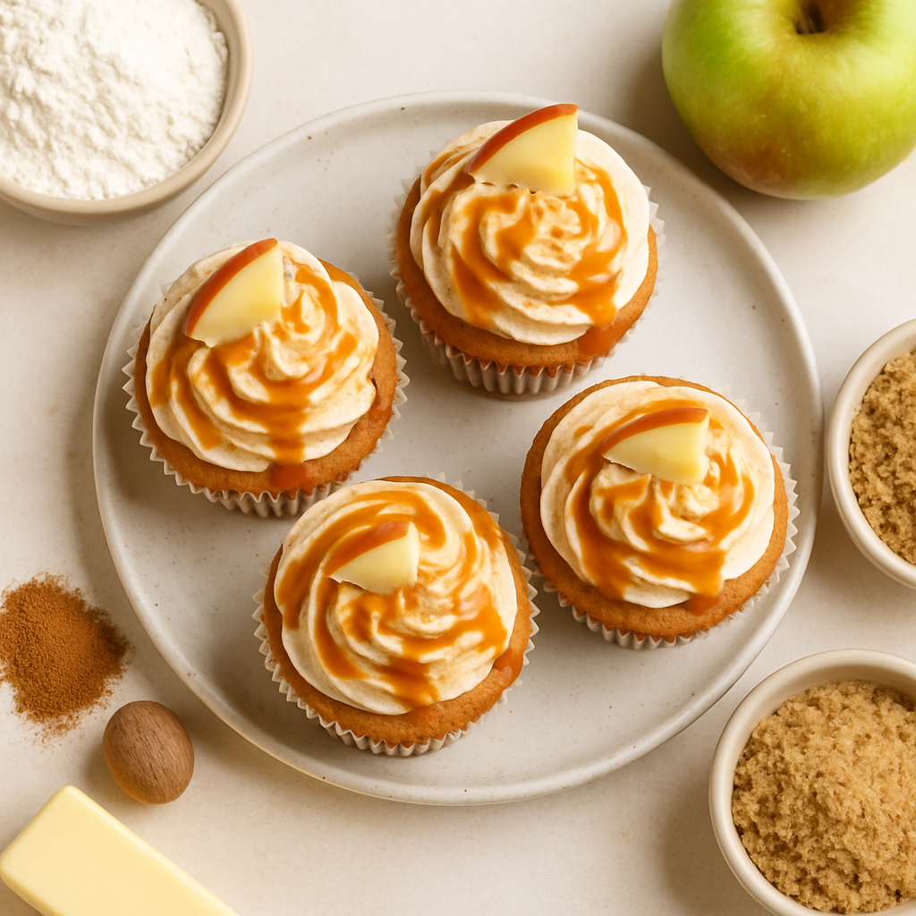 Caramel Apple Cupcakes