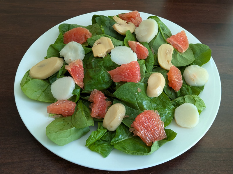 Ensalada de Espinaca y Pomelo