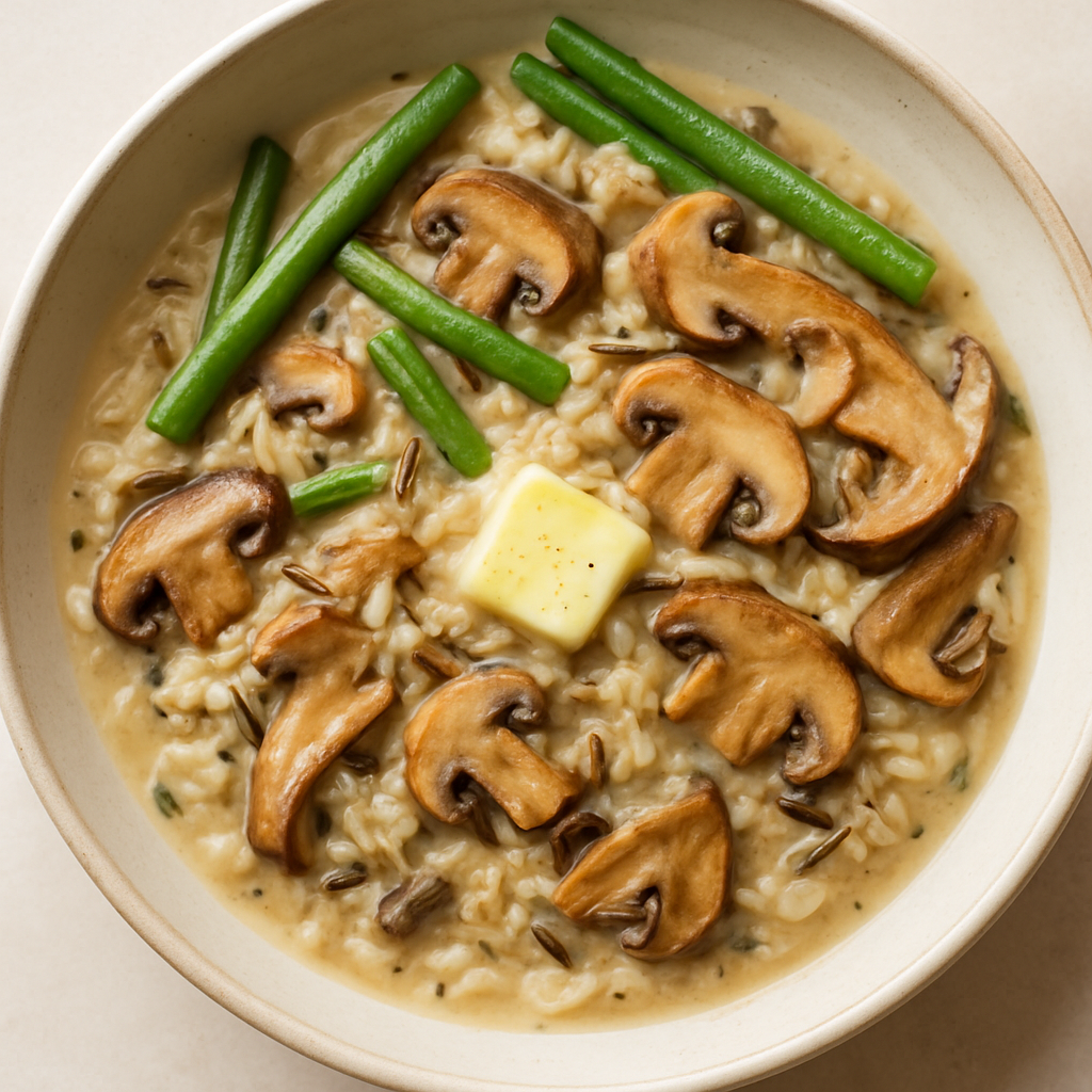 Mezcla Cremosa de Arroz con Champiñones