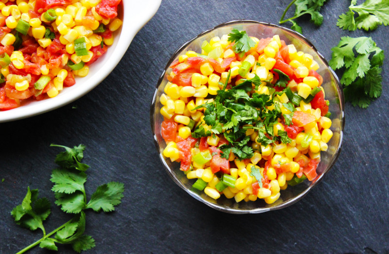 Ensalada de Maíz y Chile Verde
