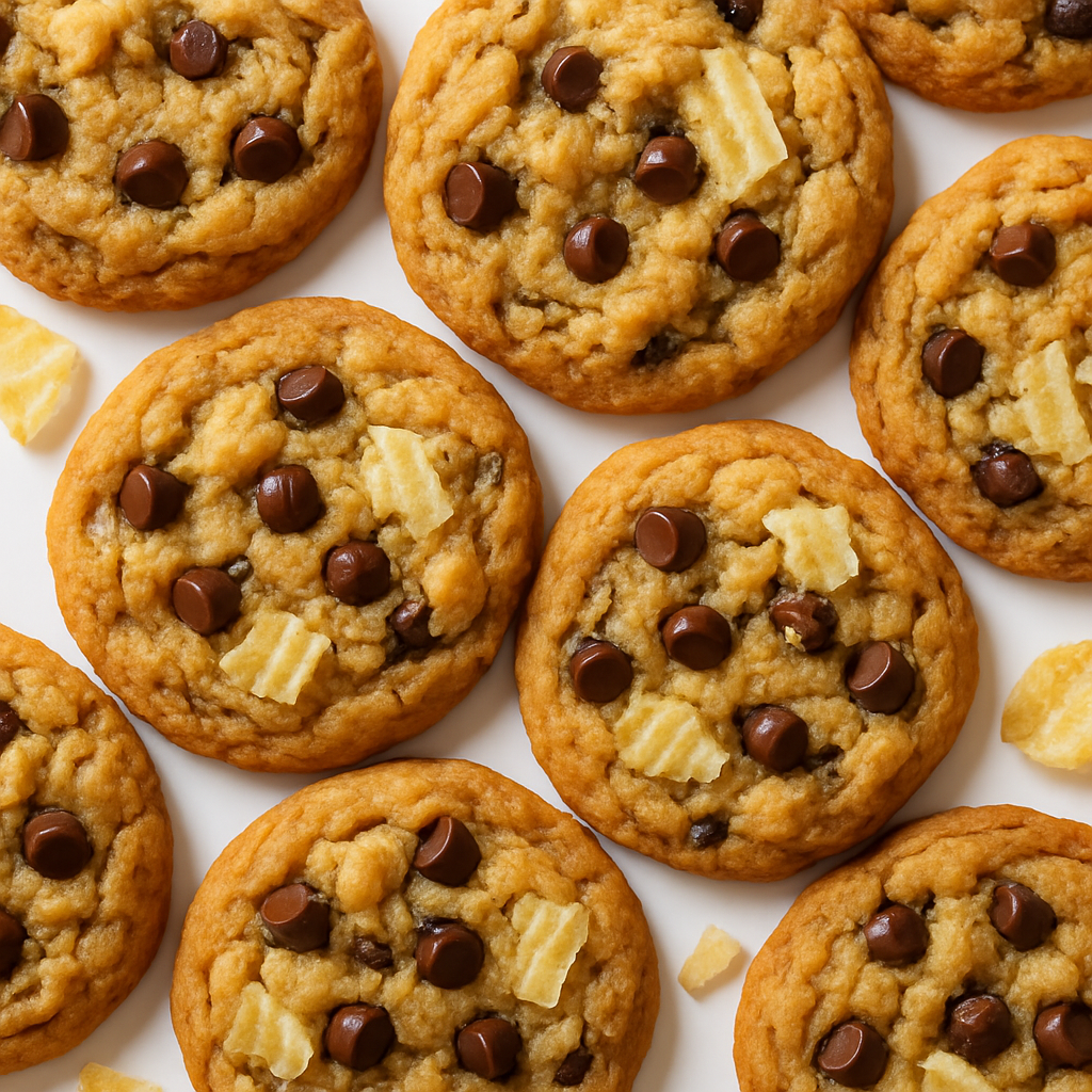 Chewy Potato Chip Chocolate Chip Cookies