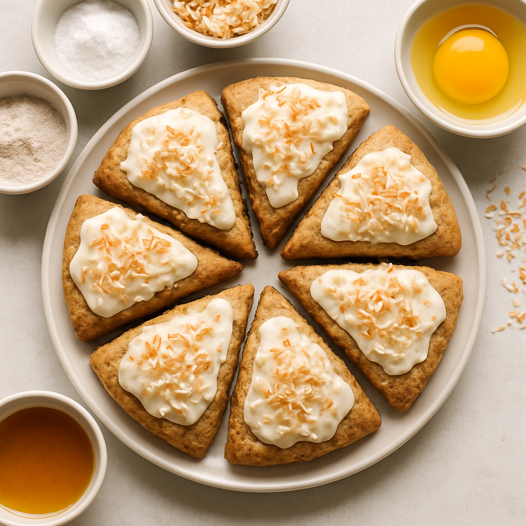 Coconut Cream Pie Scones