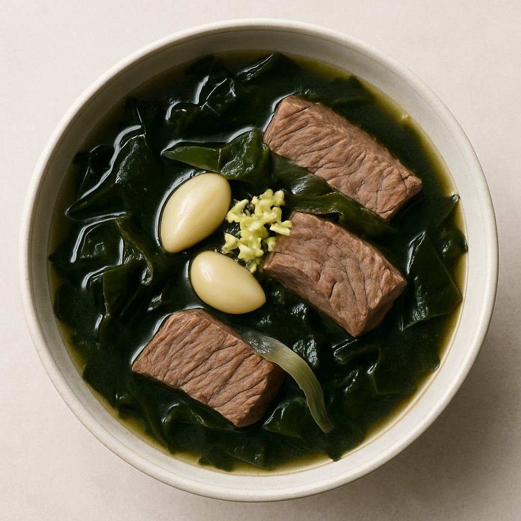Korean Seaweed and Brisket Soup (Miyeok-Guk)