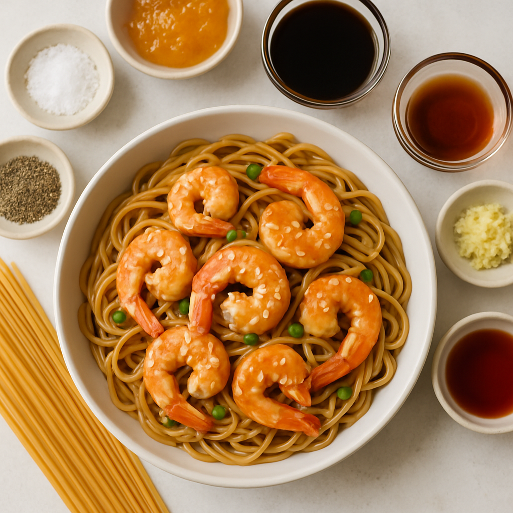 Sesame Shrimp and Noodle