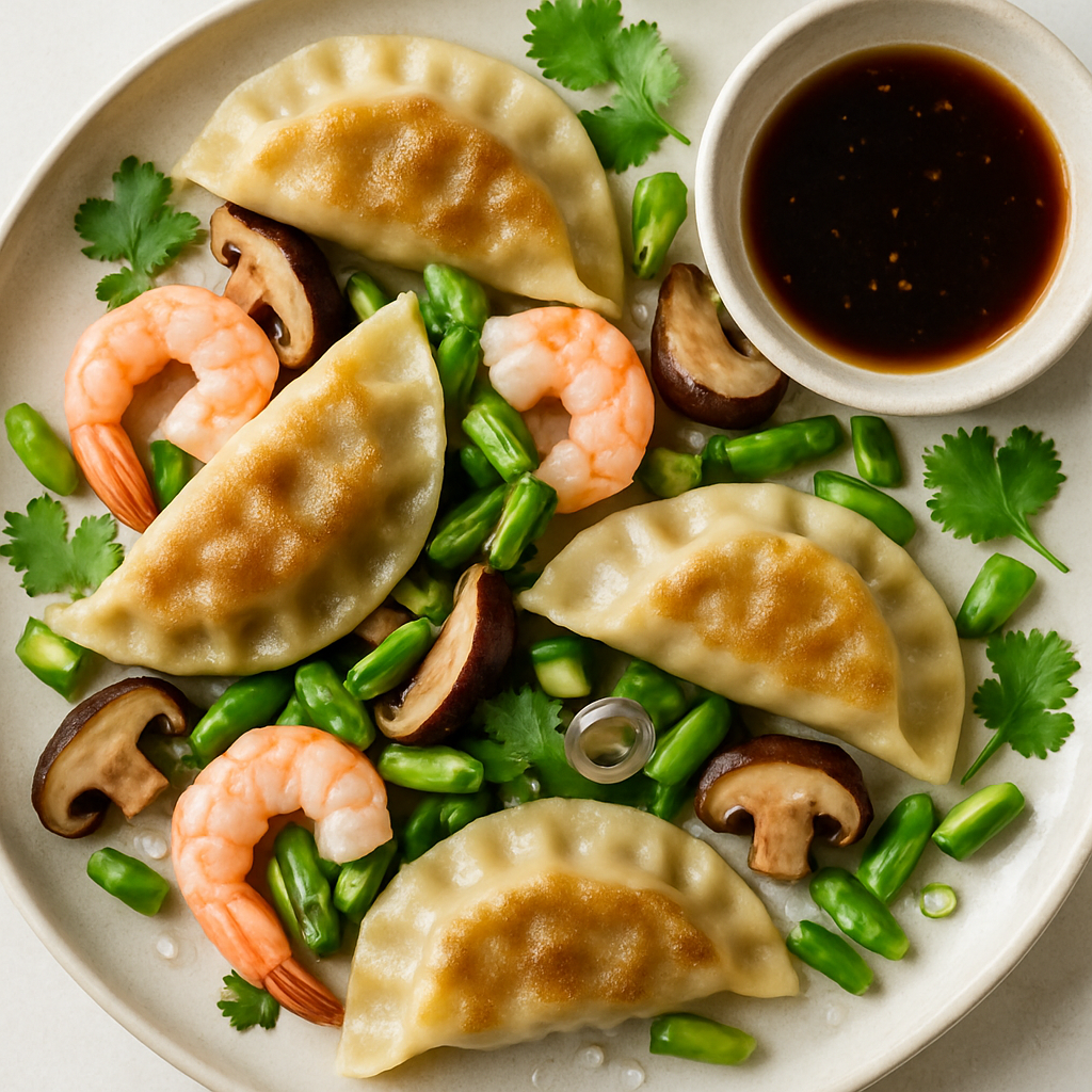 Gyozas de Camarones y Shiitake
