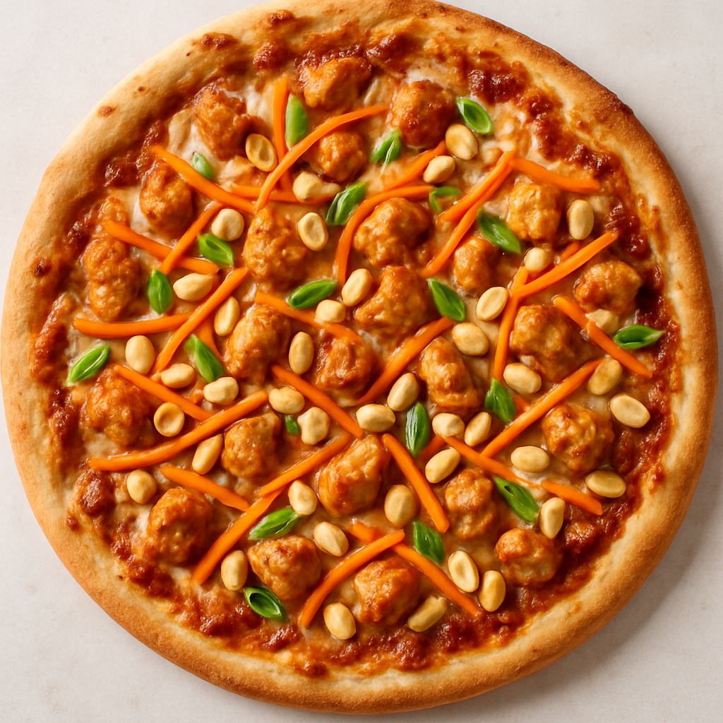 Pizza de Pollo Tailandesa