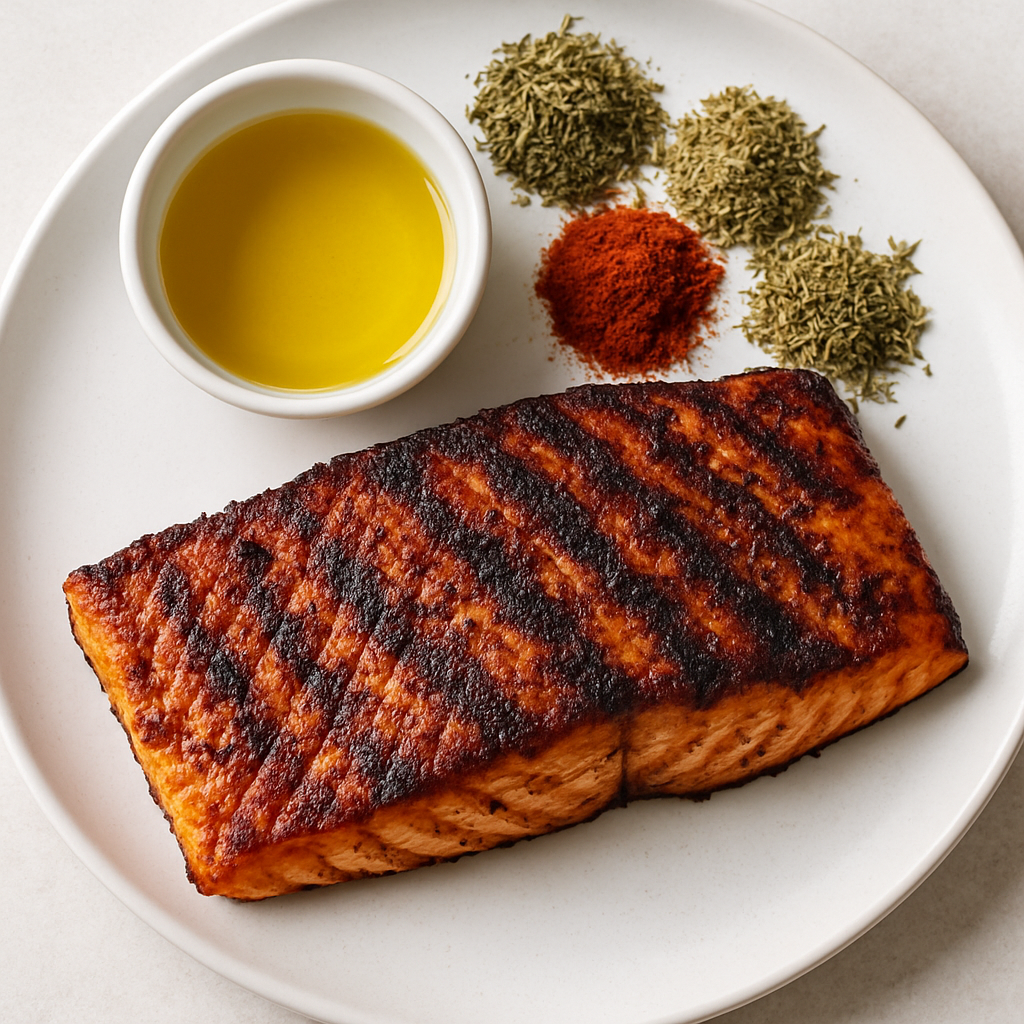 Salmón a la Parrilla Cajún