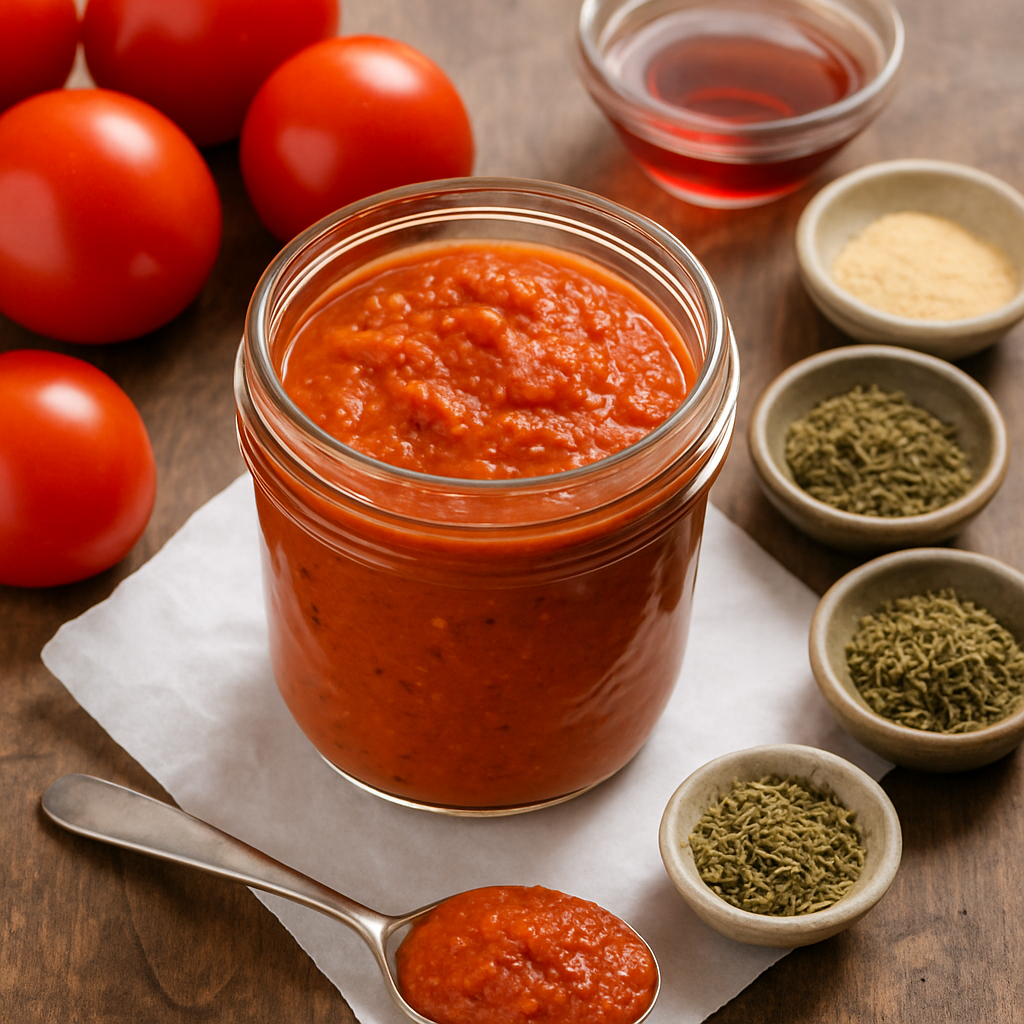 Salsa de Pizza en 10 Minutos