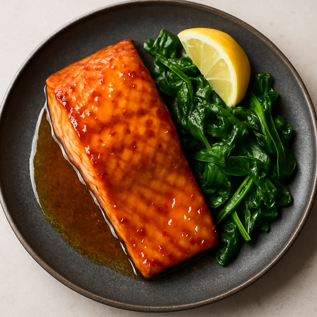 Salmón Glasé de Miel y Sidra de Manzana