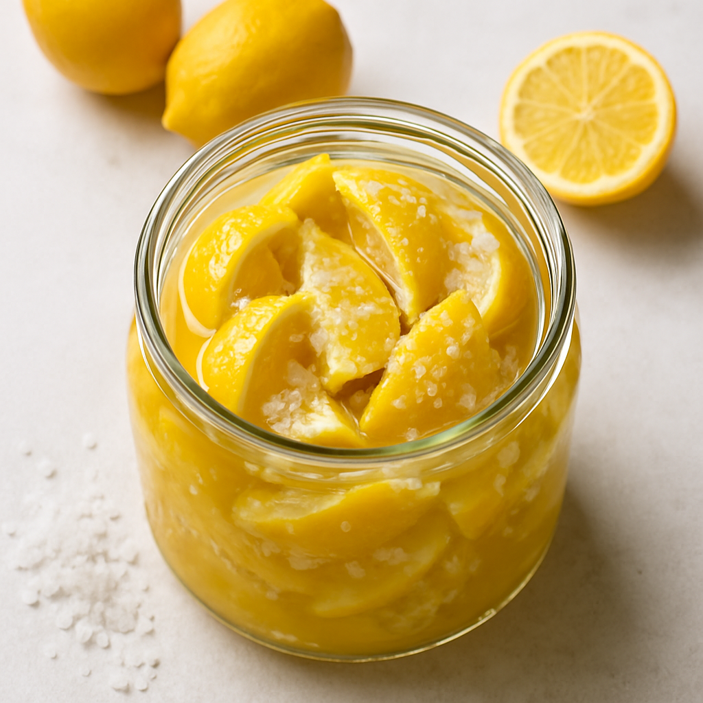 Salt Preserved Meyer Lemons